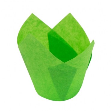 форма для маффинов тюльпан зеленый